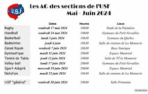 Les Assemblées Générales de l'USF